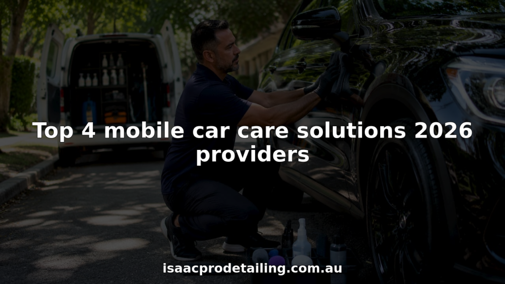 Mobile car detailer applying ceramic coating on SUV