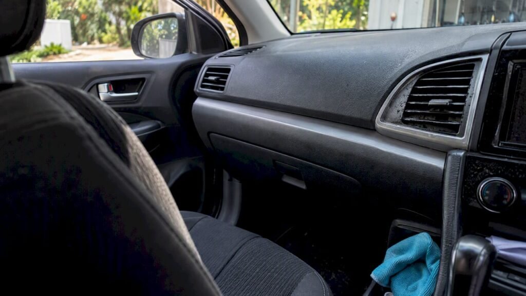 Condensation around car air conditioning vents
